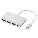 Multi-Function USB HUB Type-C to 2 Port USB2.0 USB3.0 PD Converter Adapter