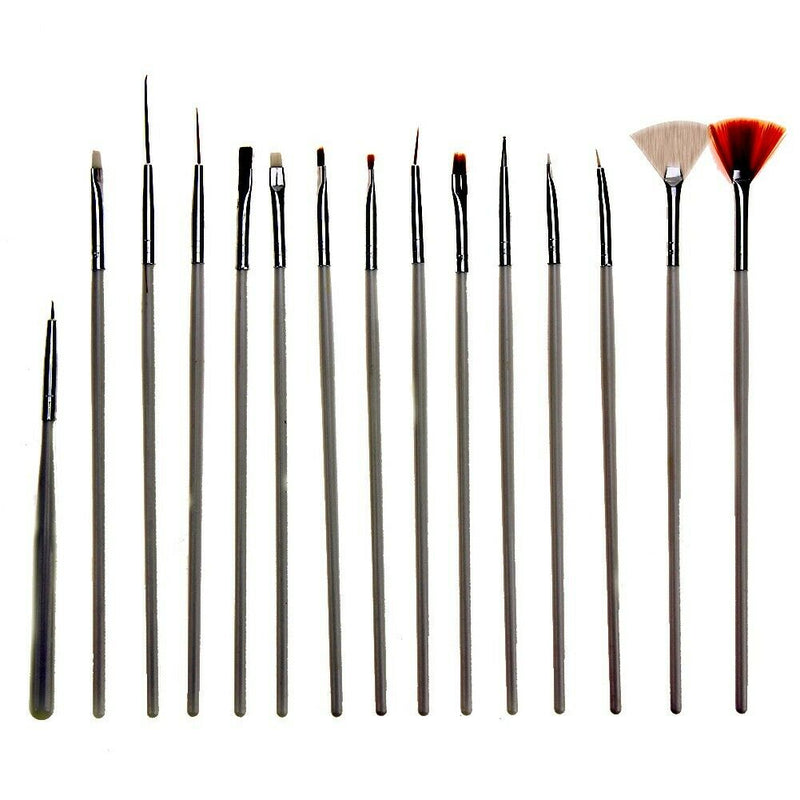 15PCS Design Painting Pen Nail Art Brush Set for  DIY Salon ManicureTools