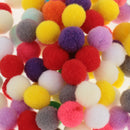 200x Mixed Colours Craft Pom Poms Mini Pompoms Children's Craft Project 10mm