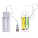1Pc Universal 2 Slot AA/AAA Rechargeable Battery Charger Adapter USB PlugJCAU Bj