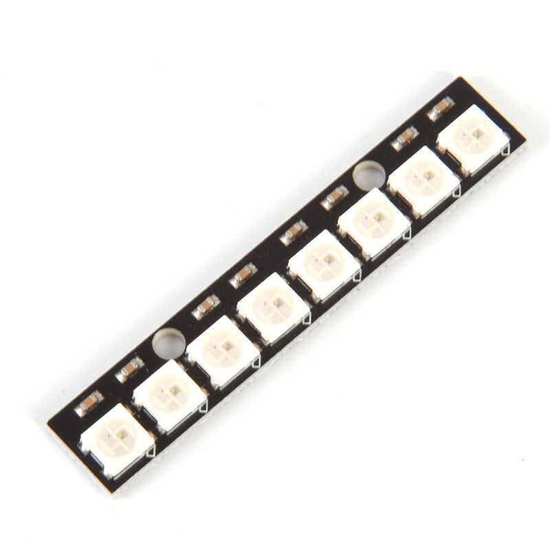 Black 8 Channel WS2812 5050 RGB 8 LEDs Light Strips Drivers Board for Arduin Kw