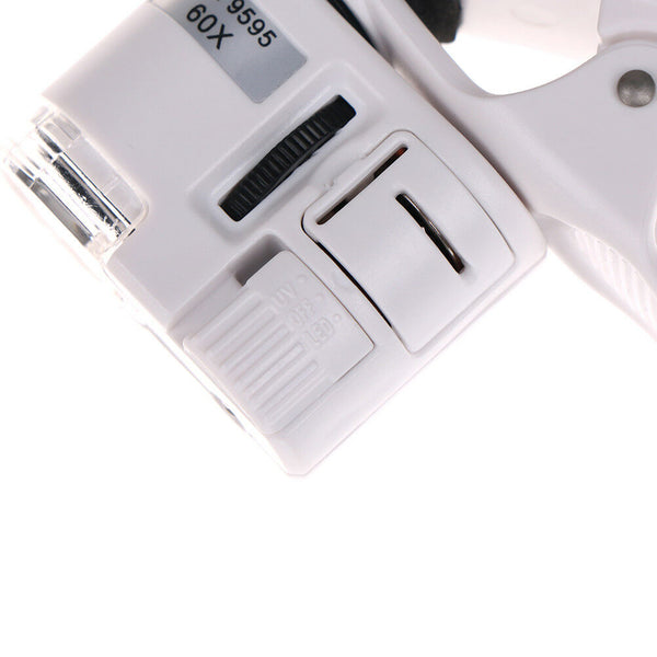 60X mobile phone microscope macro lens zoom micro camera clip with led-light M&E