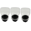 3pcs Safety Protective Cover Electric Grinder Transparent Cover Shield Drill