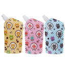 750mL Animal Portable Foldable Water Bottle Bag Outdoors Hiking Supplies