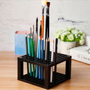 2-Pack 96 Holes Pencil & Brush Holder - Plastic Desk Organizer Stand Holder