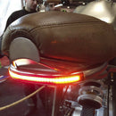 12V Universal Motorcycle Tail Brake Turn Signal Led Light Strip Yellow Amber