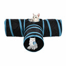 Cat Tunnel 3 Way Collapsible Pet Cat Play Tunnel with Ringing Ball, Spaciou Z3U9