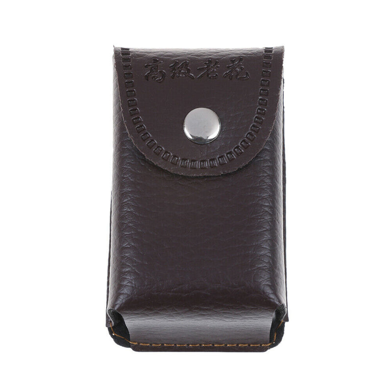 Faux Leather Press Buckle Folding Eyeglasses Case Glasses Box Presbyopic  Gw