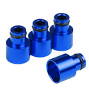 8x High Quality Fuel Injector Adapters for Acura B16 B18 D16Z D16Y Blue+Red