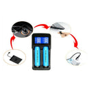 Dual Slots Led Screen Battery Charger Usb Smart Rechargeable for Aa/Aaa Ni-