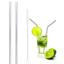 8Pcs Stainless Steel Drinking Straw Reusable Straight Straws + 2 Cleaner Br E8F2
