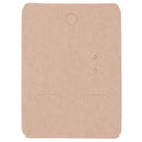100 Pcs Light Coffee Earrings Jewelry Display Cards 7 x 5cm(2 6/8"x2") F8J3