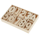 60 Pieces Smooth Natural Wooden Numbers Wooden Lowercase Letters Numbers Great