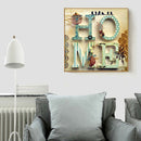 5D DIY Full Drill Diamond Painting Text Cross Stitch Embroidery Kit (JH408)