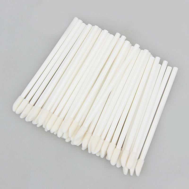 100pcs Disposable Lip Brushes Makeup Lipstick Gloss Wands Applicator A