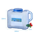 5L Capacity Outdoor Water Bucket Portable Picnic Water Tank Container w/ Faucet