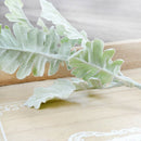 2x Artificial Focking Plants Senecio Leaves Bush Flower Bouquet Branch