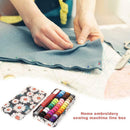 42 Color Handmade Sewing Thread+Needle+Scissors+Needle Threader Sewing Kit