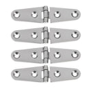 Hinge For 4 Doors In Stainless Steel For Boats With 4 Holes For Hinge 10 Cm