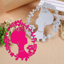 Metal DIY Wreath Woman Cutting Dies Stencils Scrapbook Card Making Craft Decor