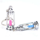 1Pair Novelty Metal Hourglass KeyChain Key Ring Couples Trinket Key chain GiftMO