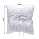 Embroidered Lace Ribbons Ring Pillow Cushion Wedding Decoration Supplies