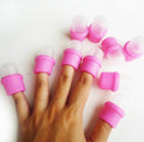10 Pcs Wearable Nail Soak Soakers Polish Remover Acrylic UV Gel Cap Special Tool
