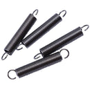 1.2mmx10x65mm Metal Dual Hook Tension Spring 4pcs F2M6