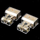 Pair Copper Alloy Positive Negative Battery Terminals Quick Connect Clamps for