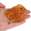 1Pc Feng Shui Toad Money LUCKY Fortune Wealth Chinese Golden Frog Toad Orname Gw