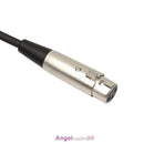 3P XLR Female Jack to 1/4" 6.35mm Male Plug Mono Microphone Adapter Cable