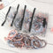 25pcs Women Girls Basic Knot Pearls Elastic Hair Bands Set Scrunchies Ponyta Gw