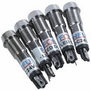 5Pcs DC 24V 8mm Threaded Red LED Light Signal Indicator Lamp H3U9