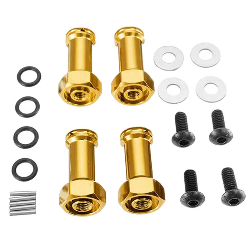 12mm Wheel Hex Hub Extension Adapter for 1/14 Wltoys 144001 Golden