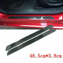 Door Sill Cover Panel Step Protector Guard 49CM 2pc Carbon Fiber Car Scuff Plate