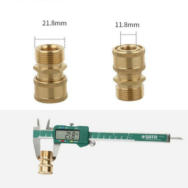 8-Pack Pressure Washer Quick Connector Easy Connect Fitting M22x1.5mm