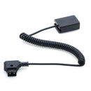D-Tap To Np-Fw50 Dc Coupler Power Dummy Battery Adapter Coiled Cable For So