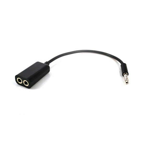 Audio Extension Cable Y Adapter Connecter 3.5mm Jack 1 Male to 2 Female Lead