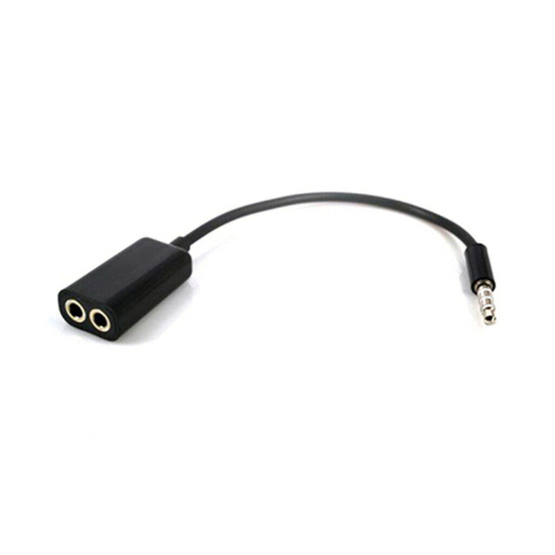 Audio Extension Cable Y Adapter Connecter 3.5mm Jack 1 Male to 2 Female Lead