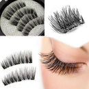Pro  Magnetic 4pcs False Eyelashes No Glue Handmade Natural Extension Eye Lashes