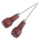 2pcs Gourd Awl DIY Drill tool short thick single gourd wooden red handle Sewi_
