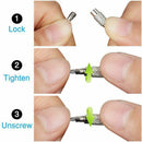 25 Pack Wire Keychain Cable 6 inch Stainless Steel Key Ring Loop for Outdoo
