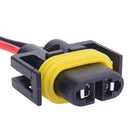 2PCS H11 H8 Wiring Harness female Socket Wire Connector Plug Extension Pigtail3C
