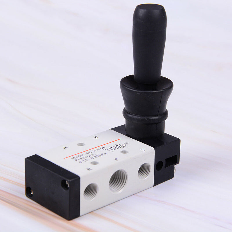 4H210-08 5 Ways 2 Position Pneumatic Mechincal Hand Lever Valve Gn
