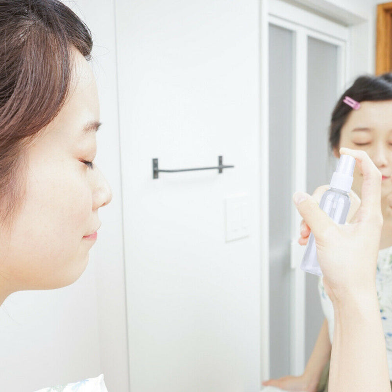 4pcs Transparent Plastic Empty Cosmetic Bottle Refillable Container (100ml) A