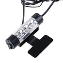 4x 3LED Car Charge Interior Accessories Blue Atmosphere Lamp Floor Decor Li- 3C