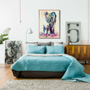 Colorful Elephant DIY Oil Painting By Numbers Hand Painted Wall Art Picture A