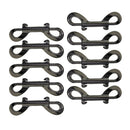 1 Pack Double End Gate Snap Hook Key Holder Alloy Clip Keychain  10 pieces