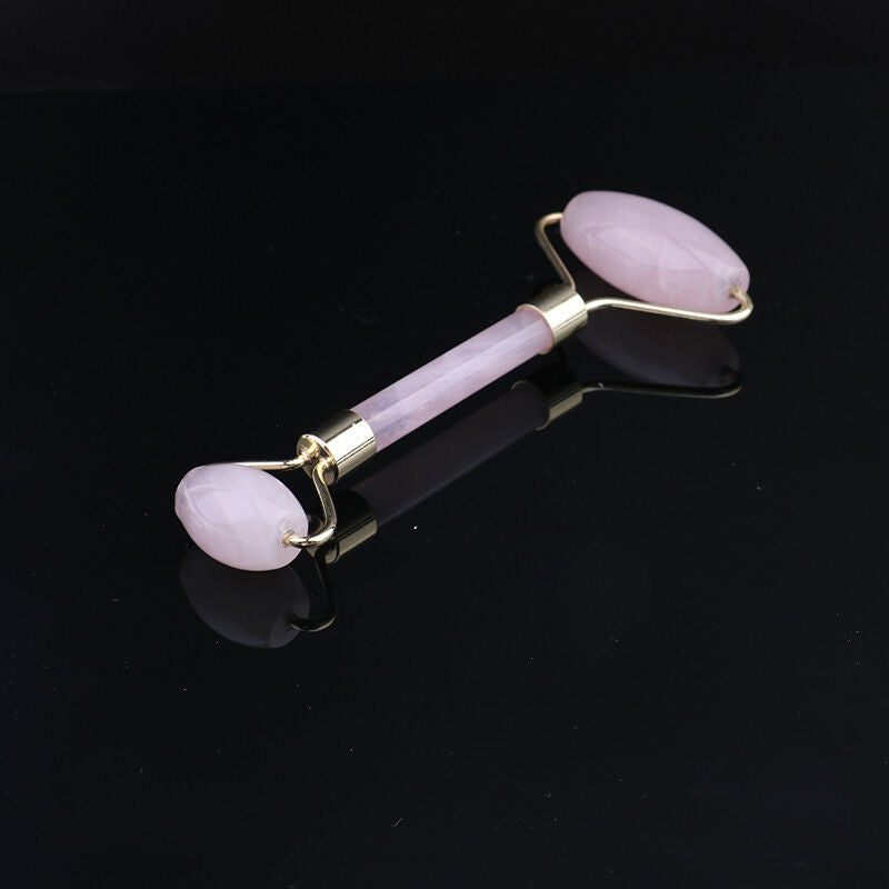 natural rose quartz facial massage crystal stone body jade massager beauty FT