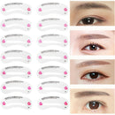 24Pcs/set Eyebrow Stencil Grooming Eyebrows Makeup DIY Kit Design Guide COS